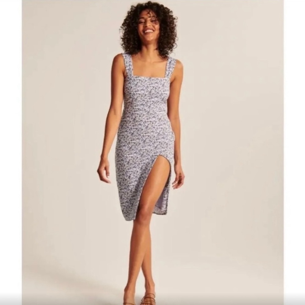 Abercrombie & Fitch Midi Slit Dress